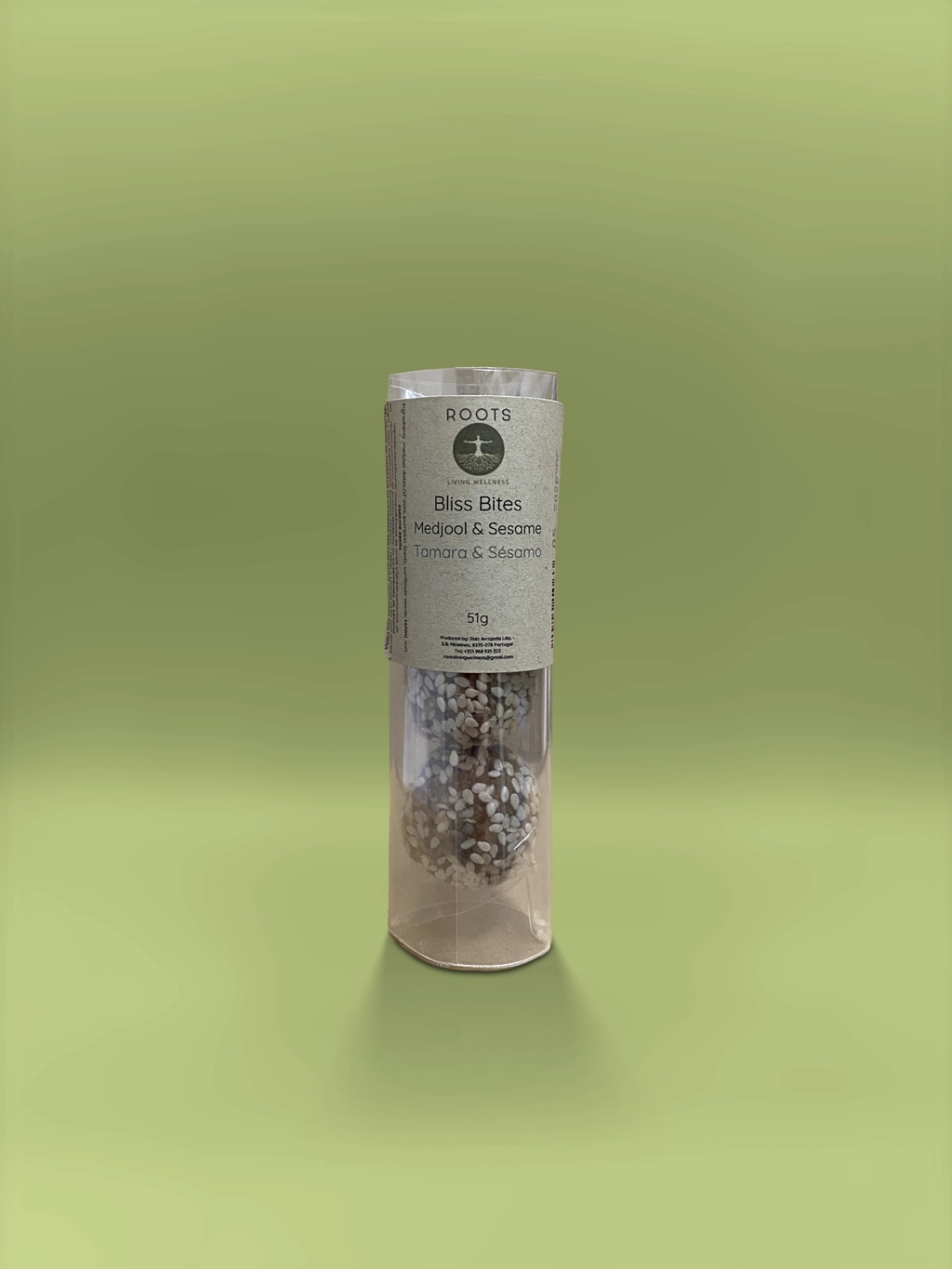 Roots Medjool and Sesame Bliss Bites Roots Medjool and Sesame Bliss Bites